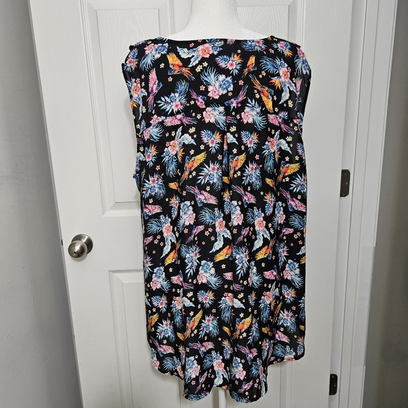 TERRA & SKY FLORAL BLOUSE WOMEN 2X EXCELLENT PRE-OWNED CONDITION - Picture 4 of 11